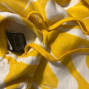Nike Vibrant Yellow and White Hoodie